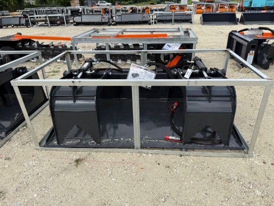 2026 Wolverine 72" Skid Steer Grapple Bucket Attachment