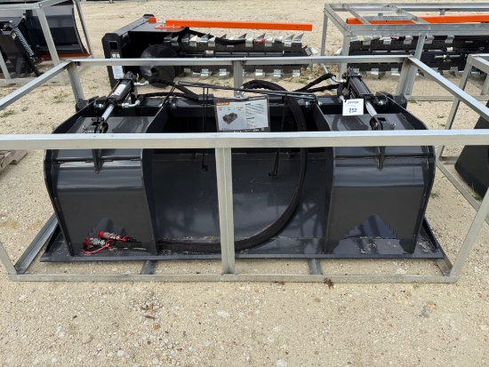2026 Wolverine 72" Skid Steer Grapple Bucket Attachment