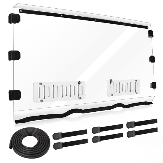 Vented Front Windshield for Polaris Ranger