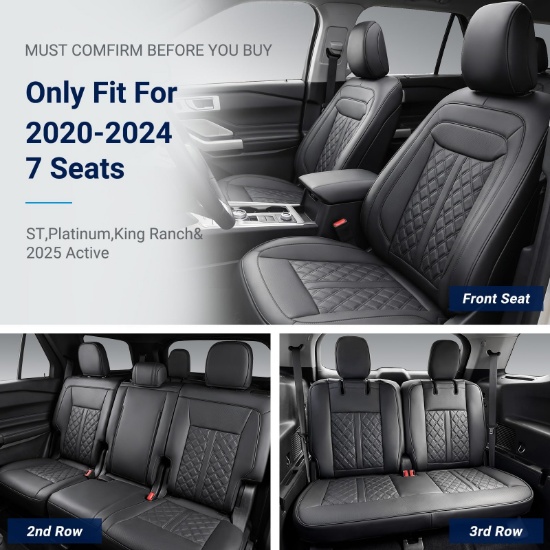Feinepro Seat Cover for Ford Explorer 2020-2025 Active