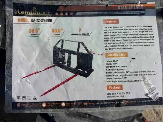 Landhonor Skid Steer Spear