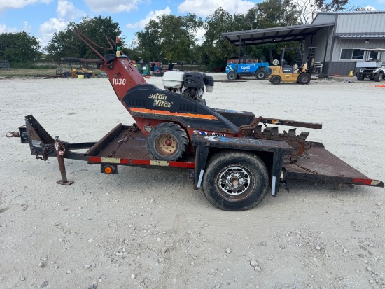 Ditch Witch 1030 Walk-Behind Trencher w/ Trailer