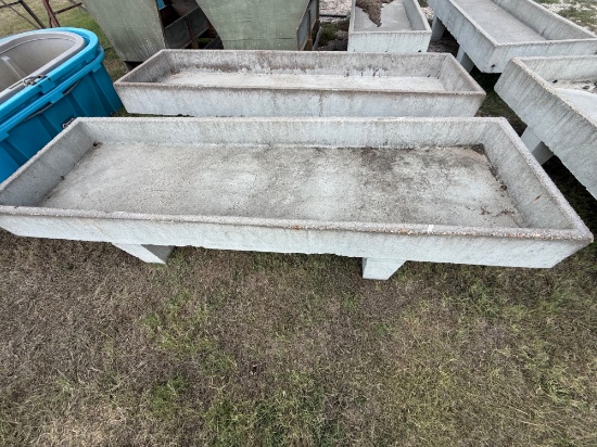 (1) 10' Concrete Cox Feed Trough