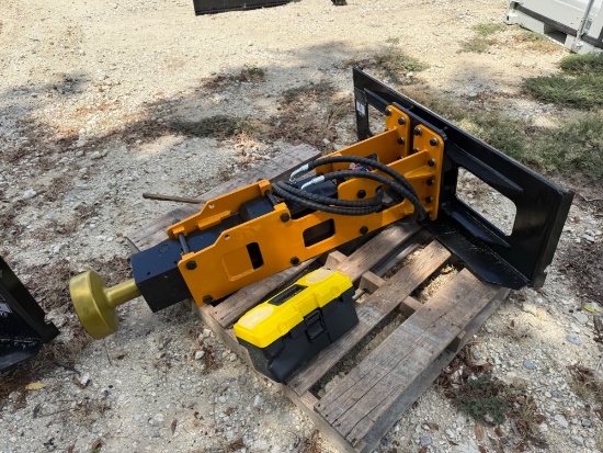 2026 GIYI Skid Steer Post Driver Attachment