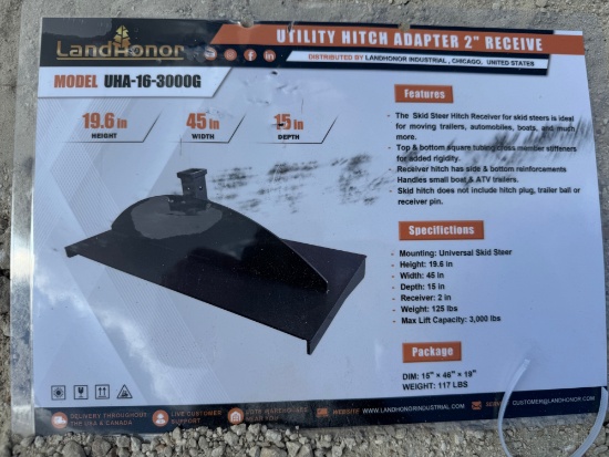 Skid Steer Utility Hitch Adapter