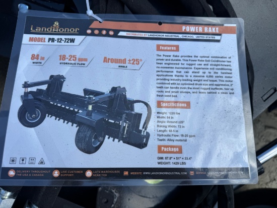 Skid Steer Power Rake