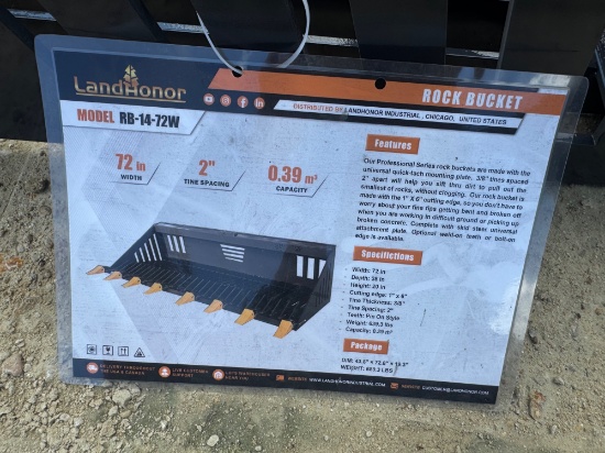 Skid Steer Rock Bucket