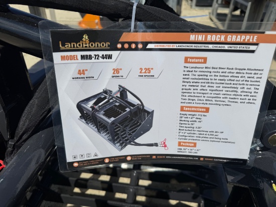 Mini Skid Steer Rock Grapple
