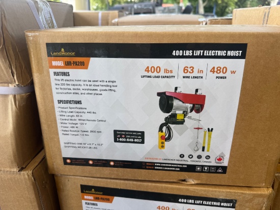 2026 Landhonor 400lbs Lift Electric Hoist