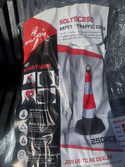 (250) Safety Traffic Cones