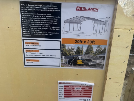 High-End Carport Garage 20ftx20ft