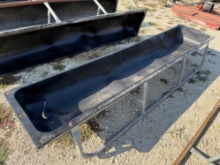 Black Plastic Feed Trough