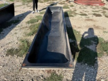 Black Plastic Feed Trough
