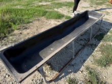 Black Plastic Feed Trough