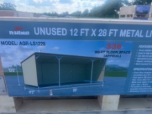 12' x 28' Metal Livestock Shelter