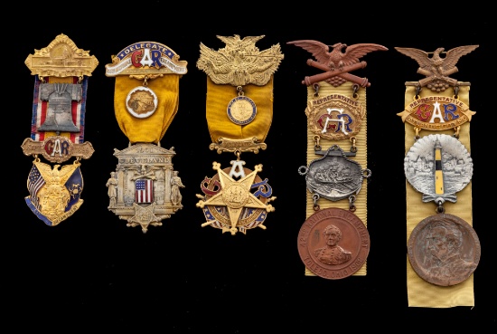 Lot of 5 Detailed GAR Badges