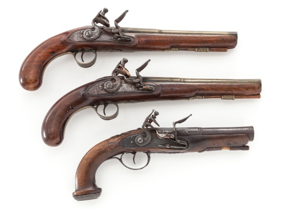 Pr. Rev'y War Era FL Skirmish Pistols - Hollingswo