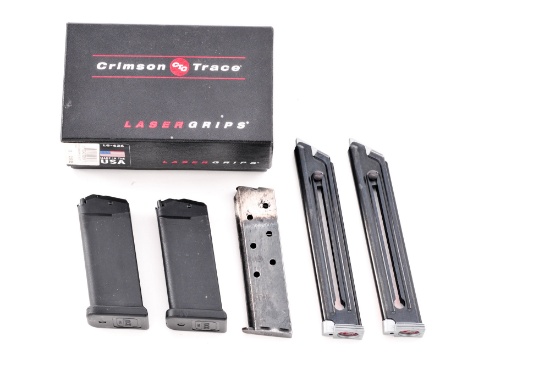 Lot: Crimson Trace Grips & Misc. Magazines