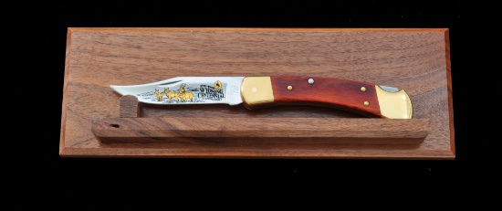 Ltd. Ed. Wyoming Cent'l Buck Model 110 Knife