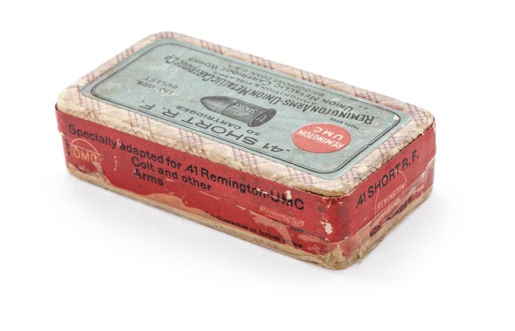 Sealed Box of .41 Short RF Cartridges, by Rem.-UMC