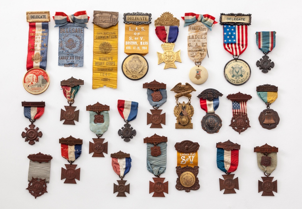 Lot of 23 GAR Ladies Relief Corps Badges