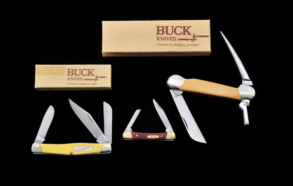 Lot of 3 Spec. Feature Buck Knives