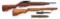Springfield M1A Semi-Auto Rifle w/extra stock & bayonet