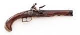 Fancy German Chiseled and Carved Flintlock Pistol