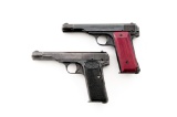 Lot of 2 FN Browning Model 1922 Semi-Auto Pistols