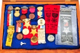 Lot of 14 GAR Encampment Ribbons and Medals