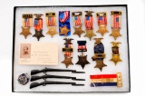 Lot of 14 GAR Veteran's Bronze Medals