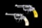 Lot of 2 Nickel Revolvers: Colt & S&W