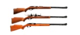 Lot of Three (3) .22 Cal. Semi-Automatic Rifles