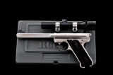 Scoped Ruger MK II Gov't Target Model Semi-Auto Pistol
