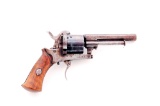 Unmkd. Lefaucheux Style Single Action Pinfire Revolver