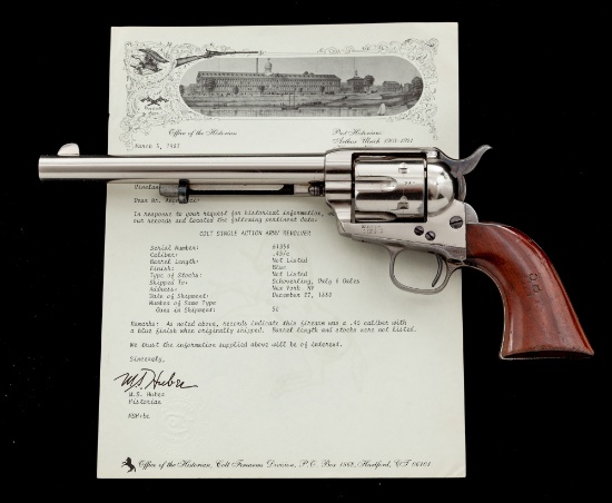 ''D.F.C.'' Inspected Colt Model 1873 Single Action Army Revolver