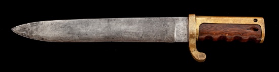 U.S.N. Dahlgren Bayonet Cut into a Bowie Knife