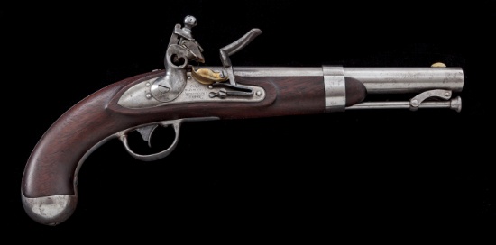 Mex. War Era M.1836 Flintlock Martial Pistol