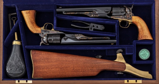 Cased Pair of Colt Commem. 1860 Army Revolvers