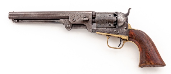 Engraved Colt 4th Model 1851 Navy Revolver