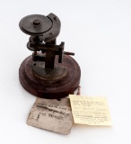 Rare 19th C. Patent Model: ''Machine/Grooving Bullets