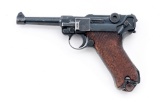 S/42 Mauser P.08 Luger, w/British proof marks
