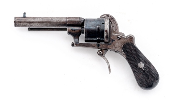 Antique (Likely Belgian/French) Pinfire Revolver