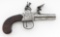 Antique English Boxlock FL Pocket/Muff Pistol