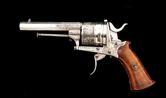 Antique Belgian Double Action Revolver