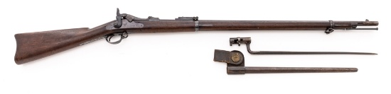 Antique Springfield Model 1884 Trapdoor Rifle, with Saber Bayonet and Scabbard