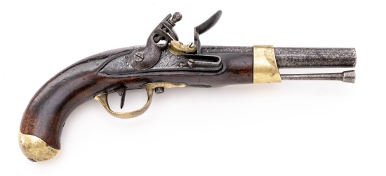 Napoleonic-Era French An XIII Flintlock Cavalry Pistol