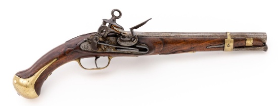 Large Antique British Naval Miquelet Boarding Pistol