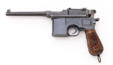 Mauser C96 Broomhandle Red Nine Semi-Automatic Pistol