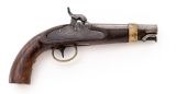 Antique U.S. Navy Model 1842/43 Percussion Single-Shot Boxlock Pistol